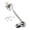 RLECS 4 Inch Cabin Lock Hook Eye Door Latch Stainless