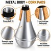 Aluminum Trumpet Straight Mute for Music Practice – Portable Silver