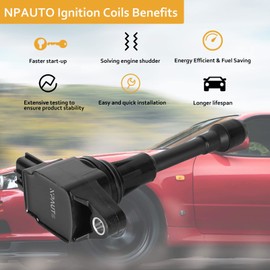 Ignition Coil Pack compatible with V6 3.5L 3.5 2009-2020 Nissan Maxima Murano Altima Pathfinder Quest 350Z, 2008-2012 Infiniti Q50 Q70 QX60 EX35 FX35 G25 G35 M35 M35h, UF550, Set of 6
