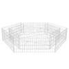 Gabion Raised Bed Silver Galvanized Steel 78.7x68.1x15.7 in, Gardening, Pots