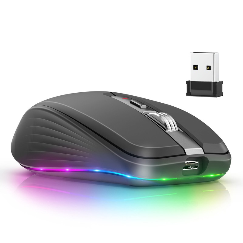 2.4G Wireless Mouse Dual Mode 2400 DPI Bluetooth Mouse with