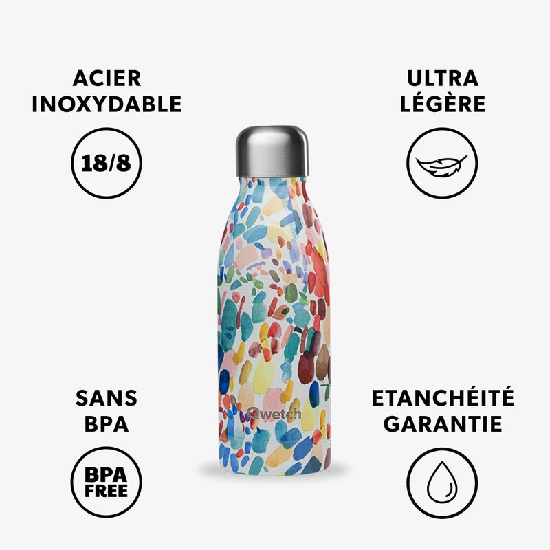 QWETCH Arty Stainless Steel Drinking Bottle 0.5 L