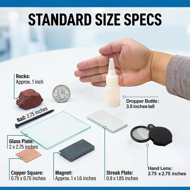 SuiToWan Mineral ID Kit Rock Mineral Identification Kit - Includes