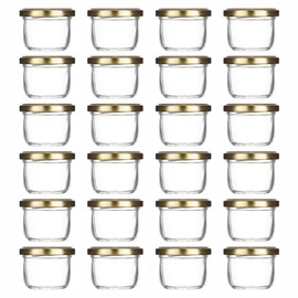MARKY'S Mini Glass Jars With Tin Lids - 24 pack x 4 oz – All Purpose Empty Storage Jars