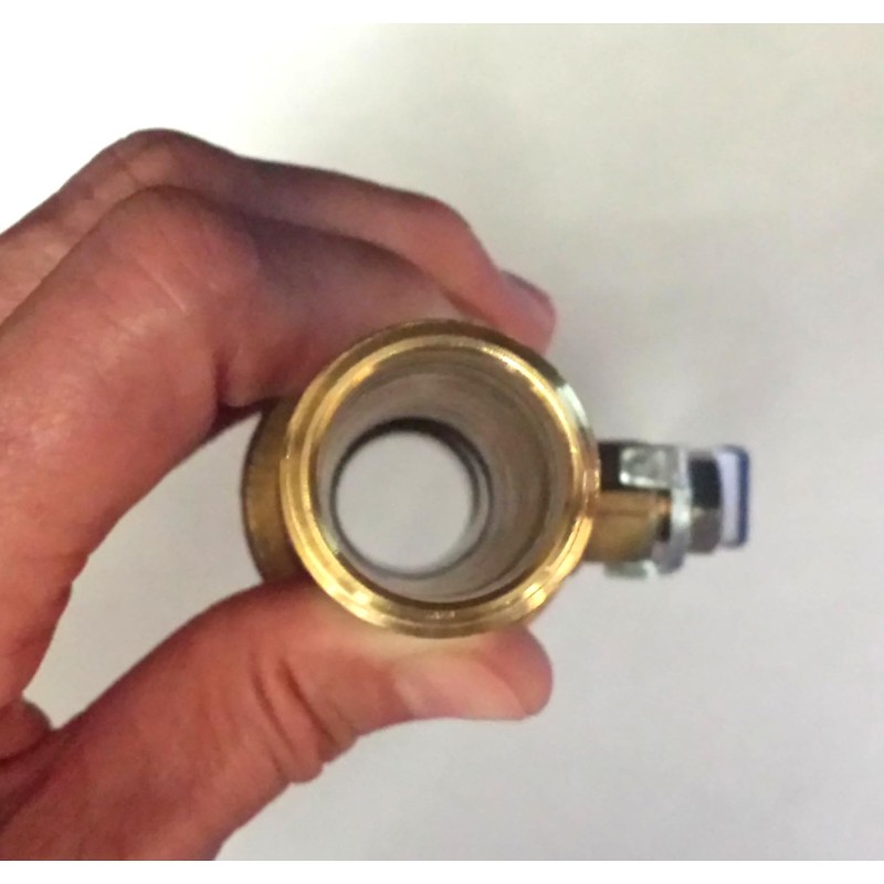 Generic Water Heater Drain/Flush Valve (Brass, 3/4"" Full-Port, Straight-line Opening),