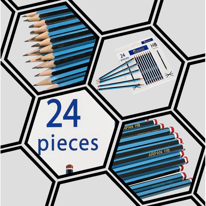 ARPAN Durable, Snap-Resistant & Long Lasting HB School Pencils for