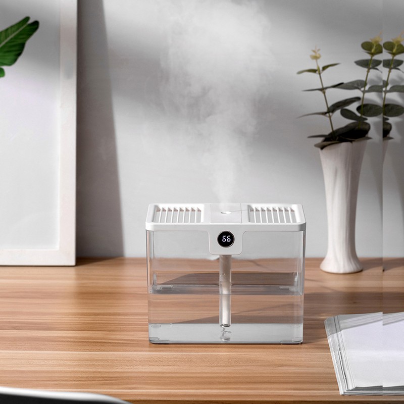 1.5L Fully Transparent Air Humidifier Large Capacity Air Purifying Mist
