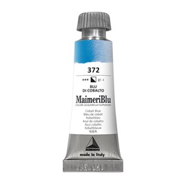 MaimeriBlu 12ml Single-Pigment Watercolor Paint - Cobalt Blue PB36 Professional Watercolor Paint - Lightfast and Transparent Watercolor Paint Tube for Artists