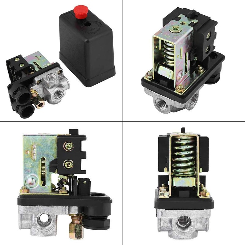 Air Compressor Switch, Heavy Duty 240V 16A Four Port Air