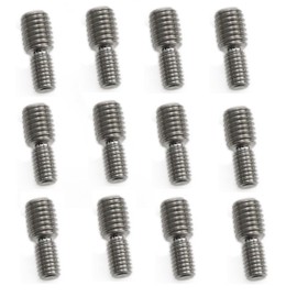 Meuey Lyot- 304 Stainless Steel Transfer Screws Reducer Screw M6 to M8 Metal Adapter External Thread -12pcs