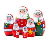 Matryoshka Russian Nesting Doll Babushka Santa Claus Set 7 Pieces