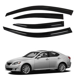 4PCS Side Window Visor Vent Rain Guard Deflector Replacement for 2006-2012 Lexus IS250 IS350 ISF Sedan
