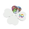 MR.R 10 Heart Shape MDF Coasters, Raw Wood Back Hardboard