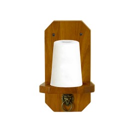 GACCO BILLIARDS Wall Mounted Cone Chalk Holder, Pool Table Accessory, Solid Wood Hand Chalk Holder Finish in Classic Oak, Traditional Mahogany & Black. Not Included Cone Chalk (Classic Oak)