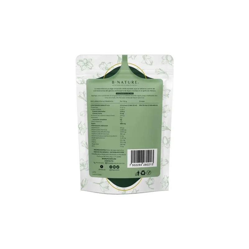 Alga Espirulina Spirulina B Nature Despensa Polvo Natural