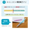 Sakura Crepas GE2B6-C Shikakata Pencil, Elementary School Stationery, 2B, Hexagonal