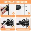Automatic Locking Door Bolt, Pack of 2 Spring Deadbolt Lock,