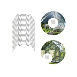 25pcs Greenhouse Glass Clips,Greenhouse Accessories Polycarbonate Greenhouse Clips for Fitting Glass,Greenhouse Glass Accessories Retaining Clips Spring Window Clip(25 W Glazing Clips