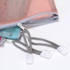 Sea Team 6pcs Multicolored Portable Travel Toiletry Pouch Nylon Mesh