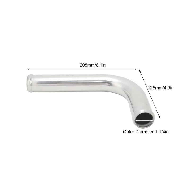 Radiator Coolant Tube 90° Bend 1‑1/4in Powerful Heat Dissipation Sturdy