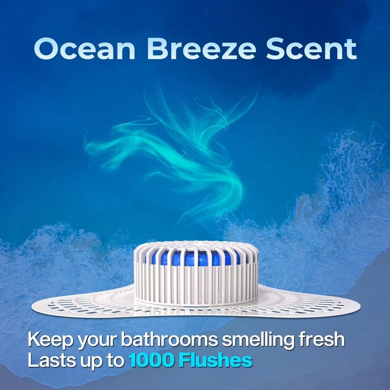Urinal Screen Deodorizer (12 Pack) with Urinal Cakes Ocean Breeze