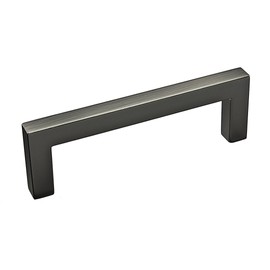 Richelieu Hardware BP87396143 Lambton Collection 3 3/4-inch (96 mm) Center-to-Center Antique Nickel Modern Rectangular Cabinet and Drawer Pull Handle for Kitchen, Bathroom, and Furniture