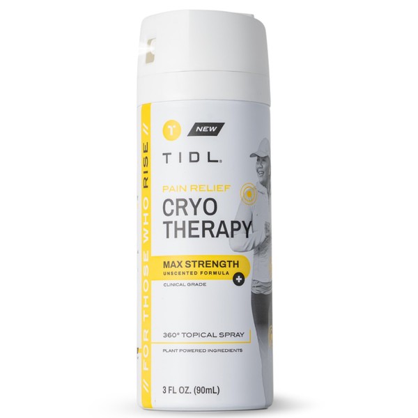 TIDL Cryotherapy Pain Relief Spray, 3 Oz, Max Strength for