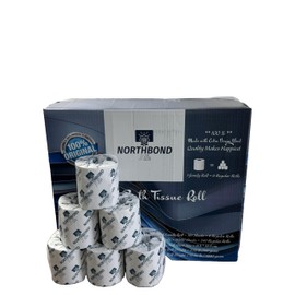 NORTHBOND Premium 2-Ply Bath Tissue - Soft, Strong, & Smooth - Northbond 40 Family Rolls (240 Regular Rolls Equivalent), 15240 Sheets, 100% Extra Virgin Wood, Septic Safe & FSC Certified.