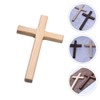HEALLILY 6pcs Wooden Christian Catholic Cross Prayer Cross Handheld Ornaments