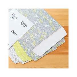 Dailylike Set of 6 Printed Envelopes with Labels Vol. 2 Winter Forest 16.5 x 25 cm, 3 Models, 2 Envelopes per Model