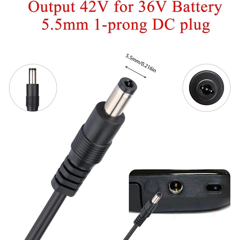 [Verified Fit] 42V Charger for isinwheel S9 Pro S9 Max