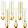 E26 Tubular Light Bulb 6W,Dimmable Led Tube Bulbs,Cool White 5000K,60