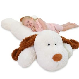 Large Dog Stuffed Animals 47 inch, Big Stuffed Dog Plushies, Giant Plush Dog Gift for Kids Boys, Birthday,Valentine,Christmas