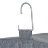 Relaxdays Wardrobe Hanging Shelf, 6 Compartments, Fabric, 92 x 15.5