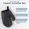 Japanese Exfoliating Mitt 2-Pack by Shower Bouquet: Silver Ions Prevent
