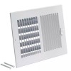 EZ-FLO 10 x 4 Inch (Duct Opening) White Air Vent