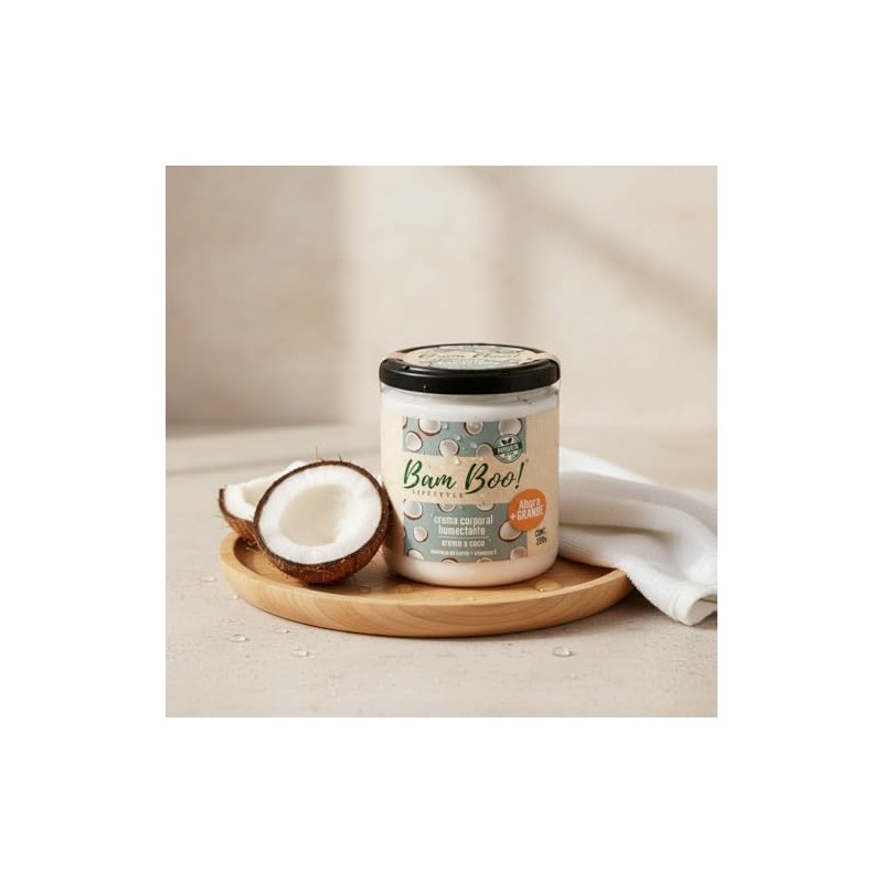 Crema Hidratante Humectante Cara Cuerpo Sandía Coco 220g Bam Boo