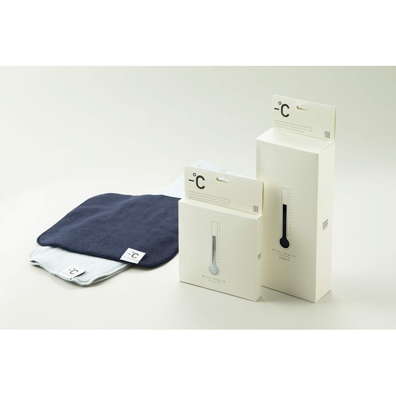 Hyaku Percent (100%) Hand Towel Cool Navy Cotton Pile Fabric