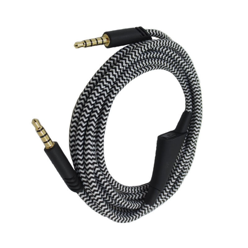 Headphone Cable with Volume Control Adjustable Gaming Headset Cable with