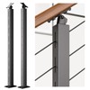 Deck Man 2 Pack Cable Railing Post Stainless Steel Adjustable