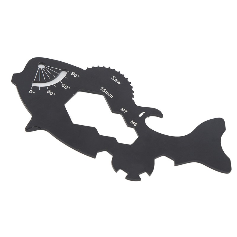 Multitool Card 15 in 1 Multifunctional Fish Shape Credit Card