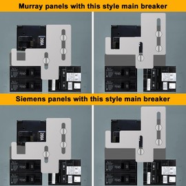 Generator Interlock Kit Compatible with Murray or Siemens 150 amp or 200 amp Panels,Professional and Interlock Kit,7/8-1 1/4" Spacing Between Main and Branch Breakers