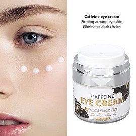 Crema Reafirmante de Ojos de Café, Crema de Ojos Nutritiva Y Tensora para Iluminar las Ojeras de las Mujeres, Reduce la Hinchazón, Ilumina las Ojeras 