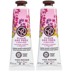 Yves Rocher, Duo de Cremas para Manos Hidratante, Olor a Flores Silvestre y Brezo, Manos Secas y Suaves, 30 ml, Mini Cremas, para Bolsillo y Viaje, Paquete de 2 Cremas