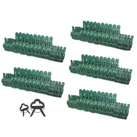KB S24 - Pack of 100 Plant Clips Plant Holders Plant Ties Trellis for Tomatoes, Cucumbers, Roses or Similar Trellis Plants in 2 Sizes (50 Large + 50 Small)