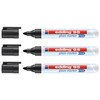 Edding 3 x Glass Surface Markers 95 Black Round Tip