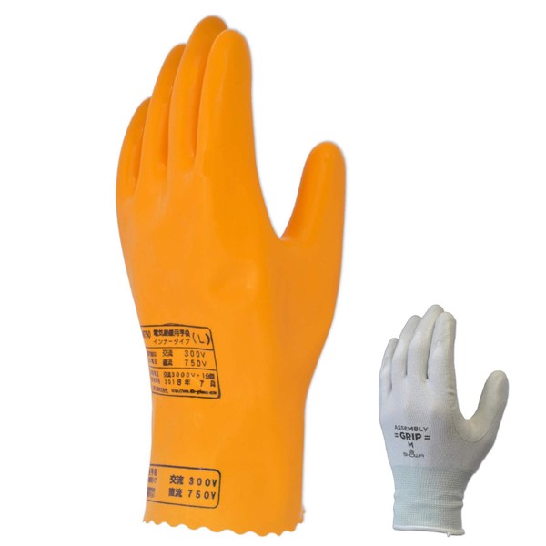 sankei tumameru Insulated Gloves [Ultra Thin/PU/Patent Material Made in] (AC300 V, dc750 V Below) in750 – Large