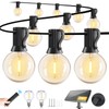 Yusist 120FT Solar String Lights Outdoor Waterproof with Remote, G40