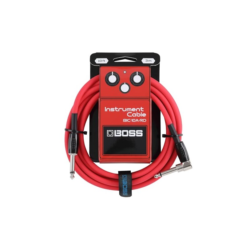 BOSS BIC-10A-RD Instrument Cable, Set Cables a Colourful Sign, Red