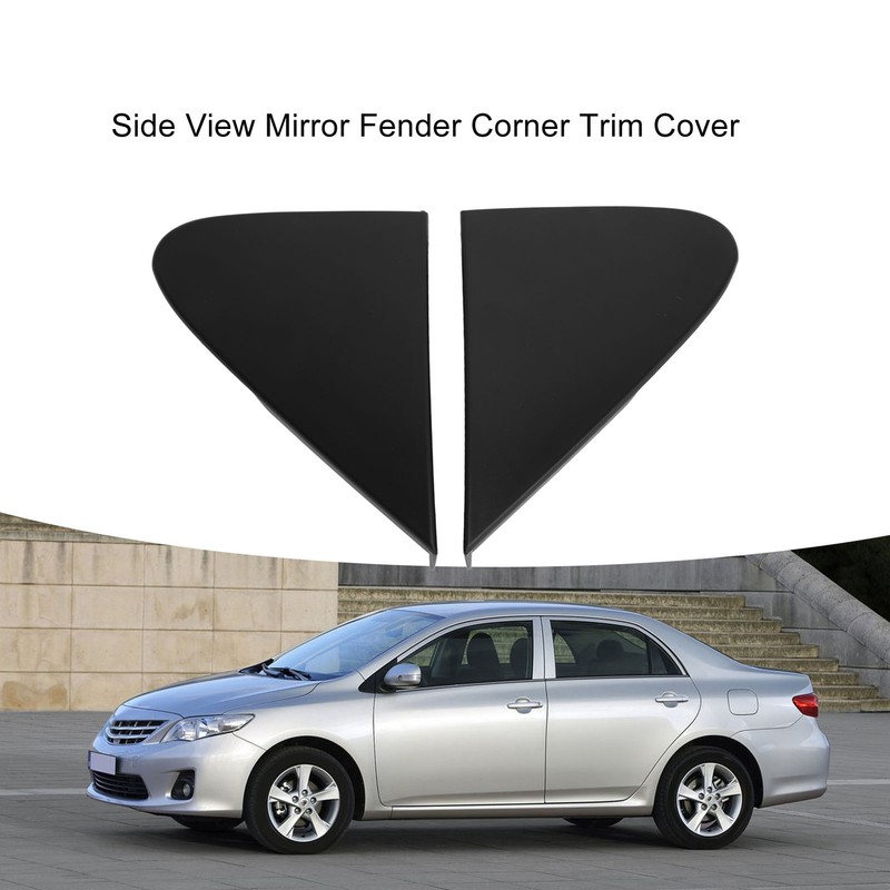 2Pcs Side View Mirror Fender Corner Trim Cover 60118 12010